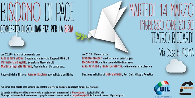 La UIL organizza il Primo Concerto Bisogno di Pace